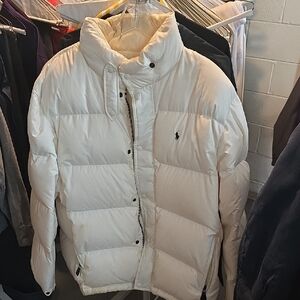 Polo by Ralph Lauren Men's Cream Puffer Jacket